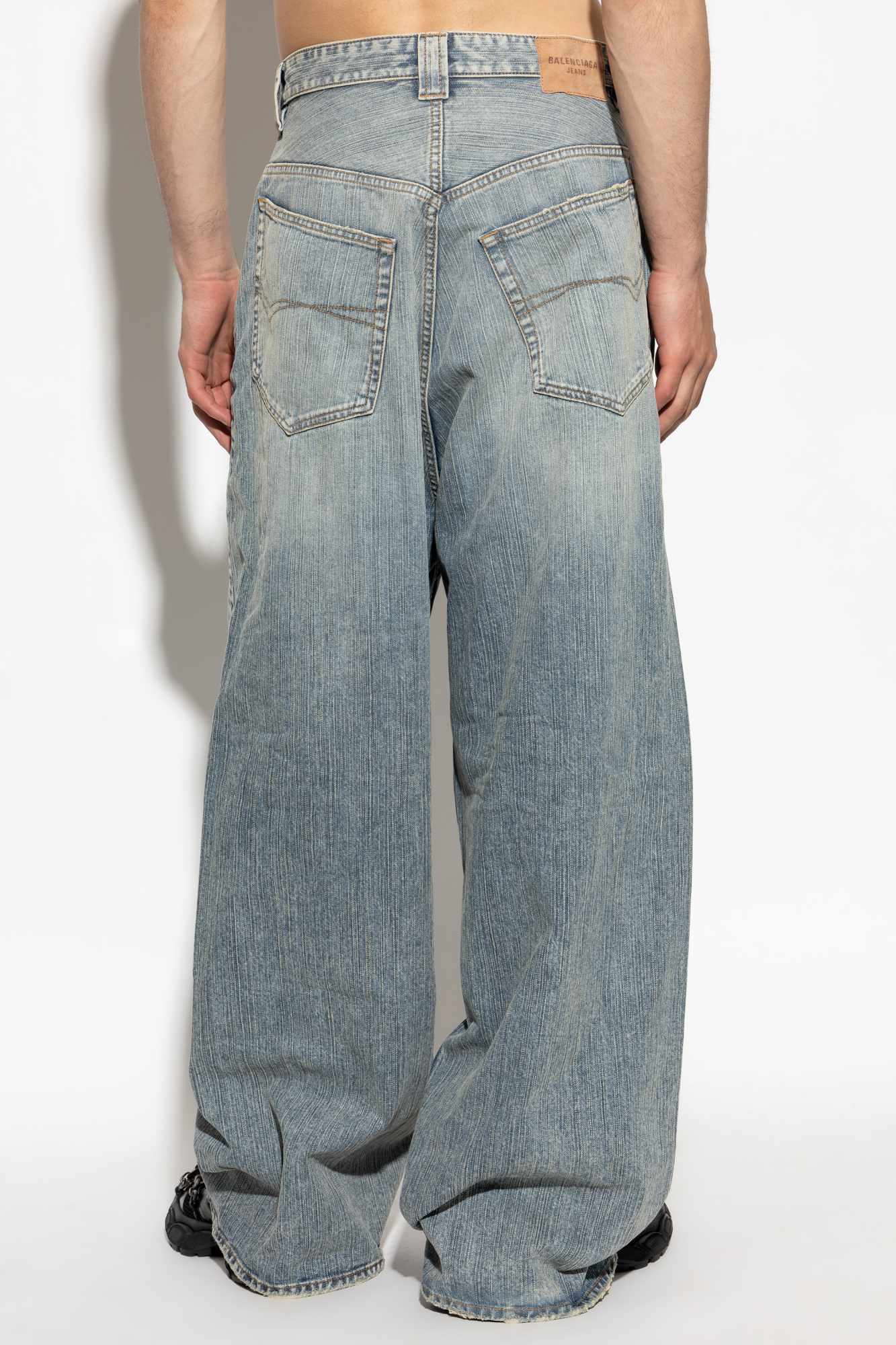 Balenciaga Jeans with logo | Men's Clothing | Vitkac